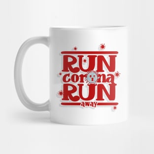 Run Corona Run Away Mug